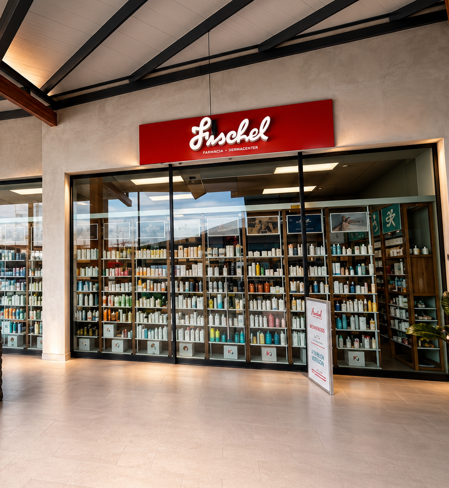 Interior de una sucursal Fischel Farmacia · Dermacenter